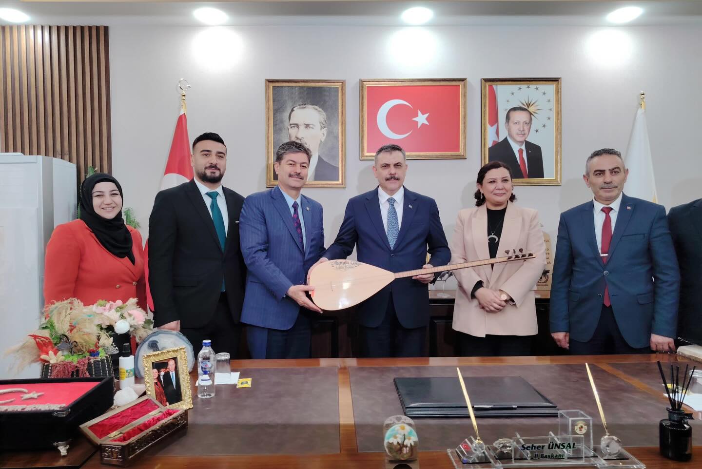 Necmettin Erkan, İçişleri Bakanı Mustafa Çiftçi ile AK Parti Kırşehir İl Başkanlığı’nı Ziyaret Etti