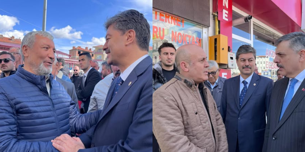 Necmettin Erkan, İçişleri Bakanı Mustafa Çiftçi ile Kaman’da Esnaf Ziyareti Gerçekleştirdi