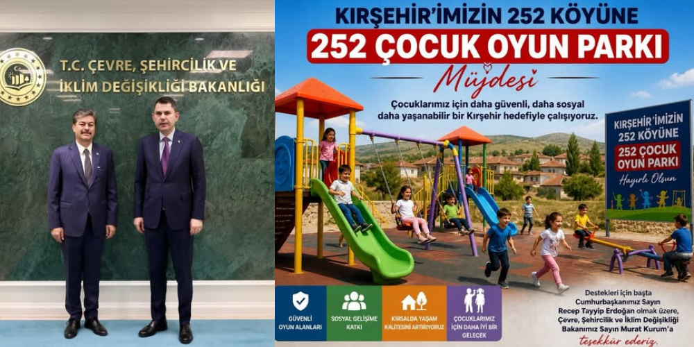 Kırşehir’de 252 Köye 252 Oyun Parkı: Çocuklara Büyük Yatırım