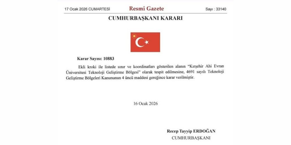 Necmettin Erkan: “Teknoloji Geliştirme Bölgesi, Kırşehir’in Geleceğine Yapılan Stratejik Bir Yatırımdır”